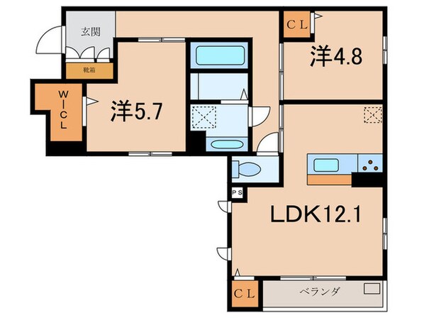 D-grace Wisteria AKASHIの物件間取画像